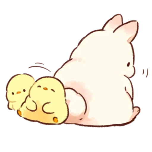 Soft and cute rabbit - Sticker 11