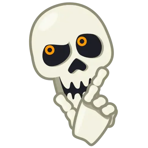 Skull Animated - Sticker 18