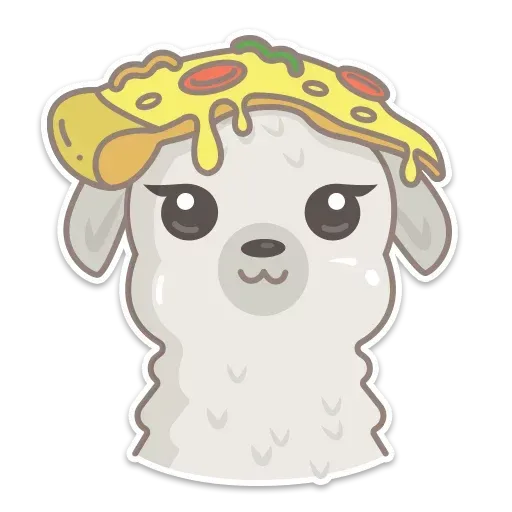 Cute lama - Sticker 11