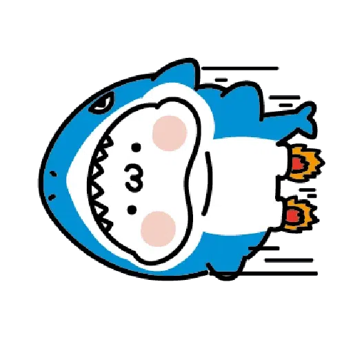 激動小饅頭 鯊鯊來襲 - Sticker 24