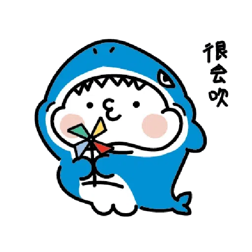 激動小饅頭 鯊鯊來襲 - Sticker 13