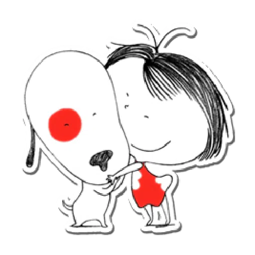 Nata and dog - Sticker 25