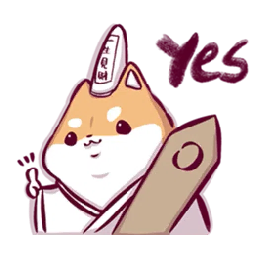 Shiba ghost - Sticker 25