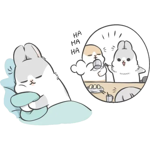 ㄇㄚˊ幾兔16 Tired, 自己 - Sticker 10