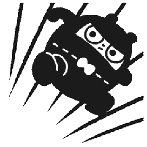 Ninja Bear - Sticker 9