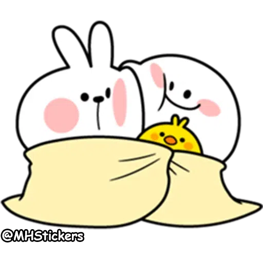 winter rabbit - Sticker 26