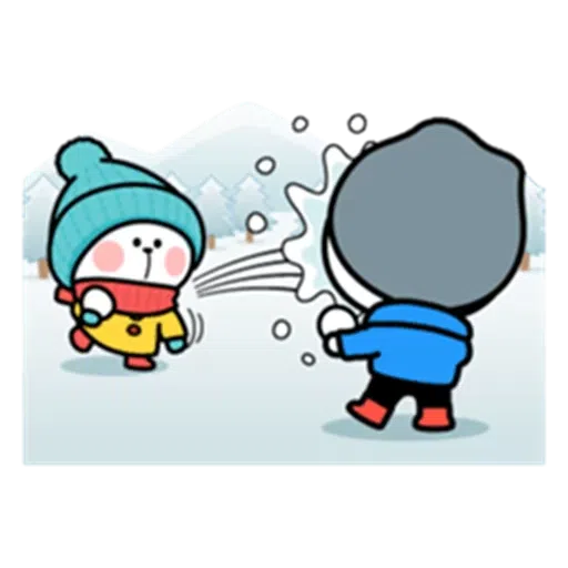 winter rabbit - Sticker 9