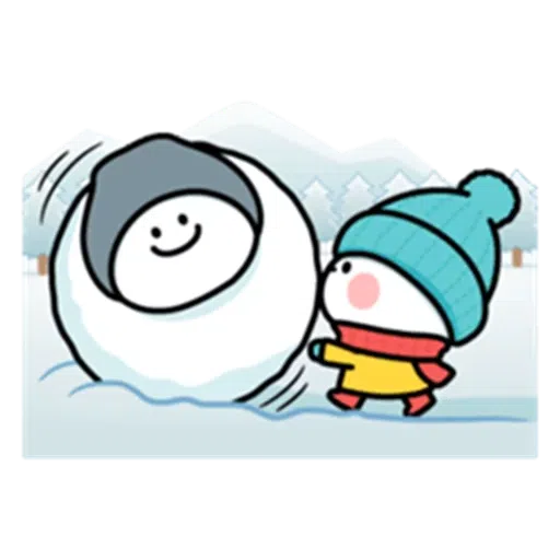 winter rabbit - Sticker 17