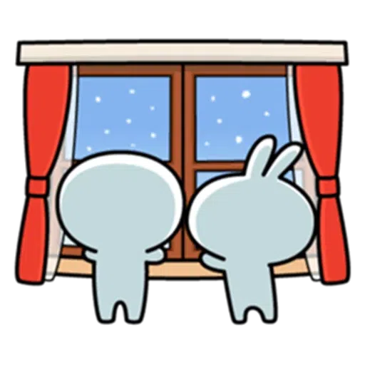 winter rabbit - Sticker 20
