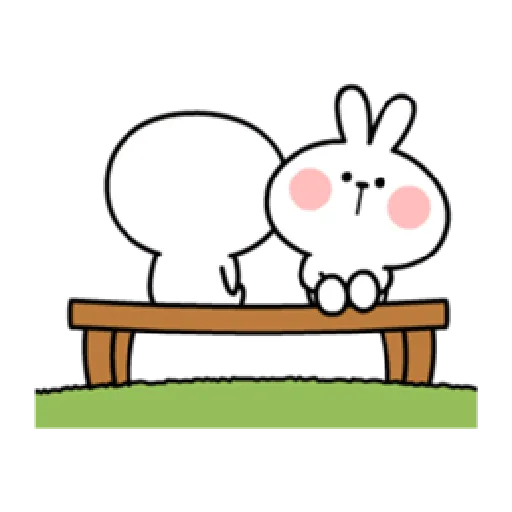 Spoiled Rabbit Smile Person 6 - Sticker 24