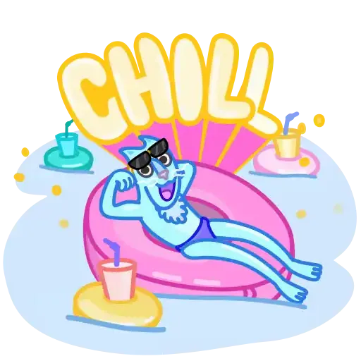 Chilled cat - Sticker 11