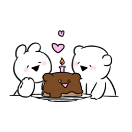 Extremely little rabbit & bear - Sticker 23