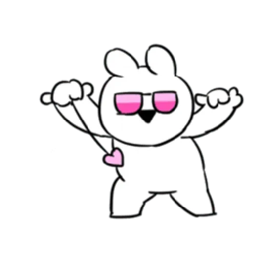 Extremely little rabbit & bear - Sticker 20