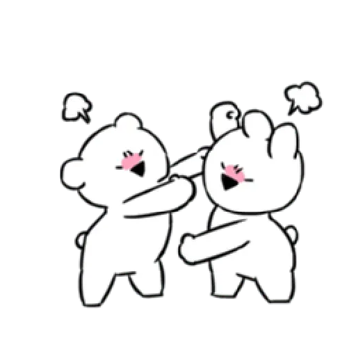 Extremely little rabbit & bear - Sticker 9