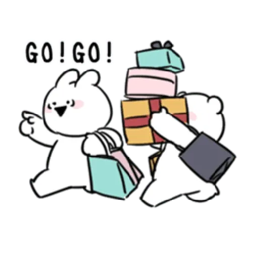 Extremely little rabbit & bear - Sticker 22