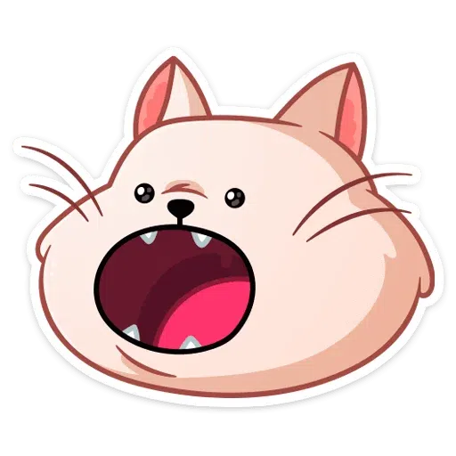 Pink Cat - Sticker 23