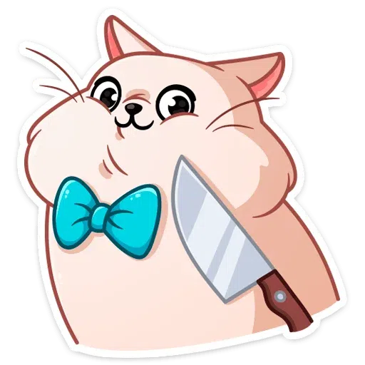 Pink Cat - Sticker 25