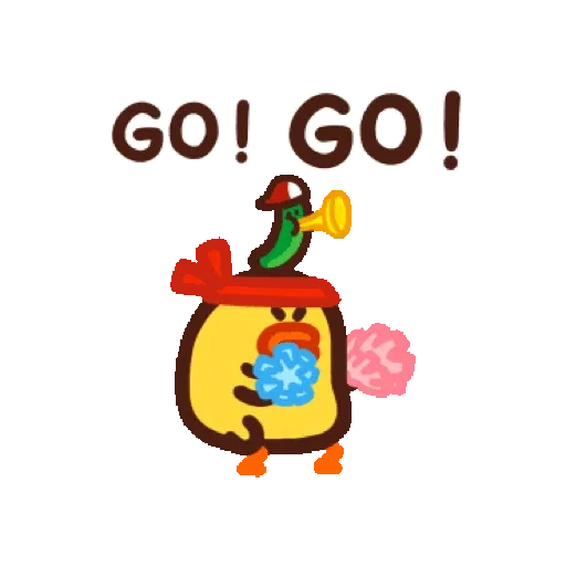 日子還是要過鴨-金虎鴨！ (BROWN & FRIENDS, 新年, CNY) GIF* - Sticker 9