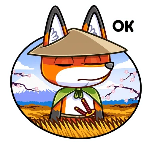 Samurai Fox - Sticker 14