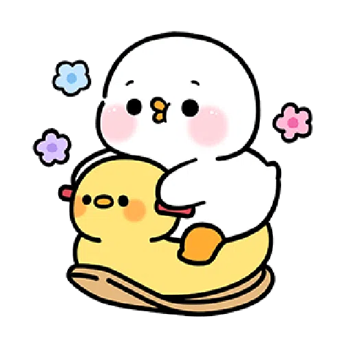 Cute and lively ducks - Sticker 9
