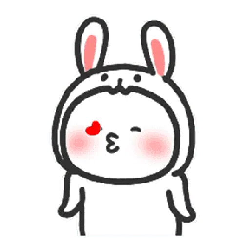 Happy baby rabbit's daily life - Sticker 24