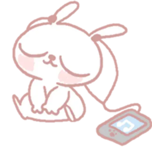 Drawn Bunny - Sticker 28