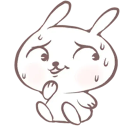 Drawn Bunny - Sticker 20
