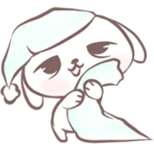 Drawn Bunny - Sticker 24