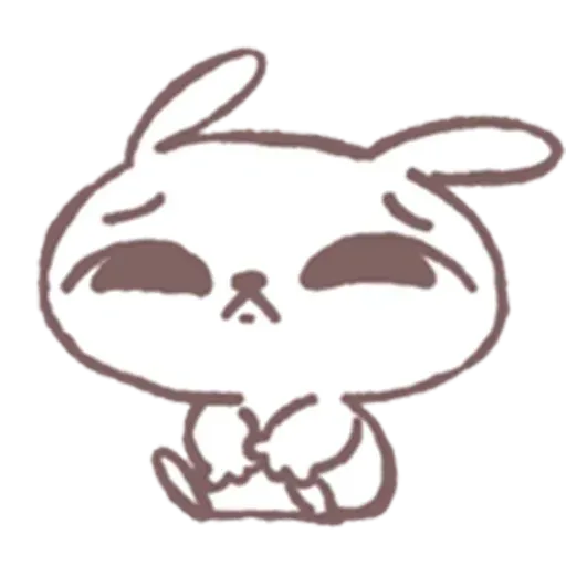 Drawn Bunny - Sticker 14