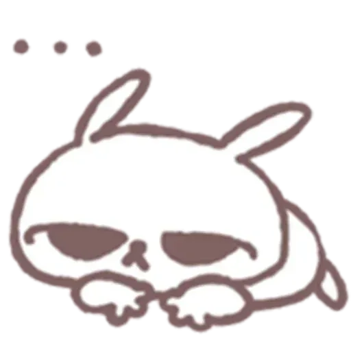 Drawn Bunny - Sticker 12