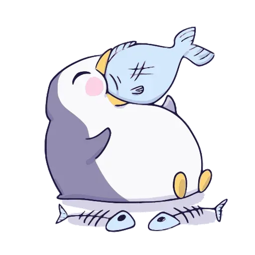 Hangouts penguin - Sticker 11