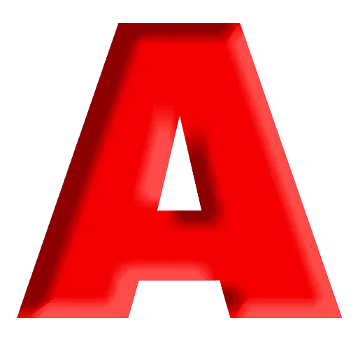 Red Alphabet WhatsApp Stickers - Stickers Cloud