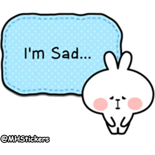 Spoiled rabbit simple talk - Sticker 29