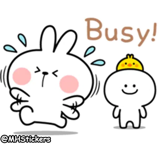 Spoiled rabbit simple talk - Sticker 10