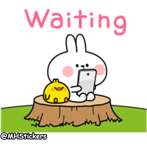 Spoiled rabbit simple talk - Sticker 12