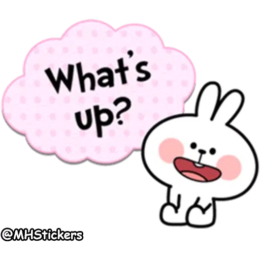 Spoiled rabbit simple talk - Sticker 21