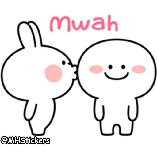 Spoiled rabbit simple talk - Sticker 9