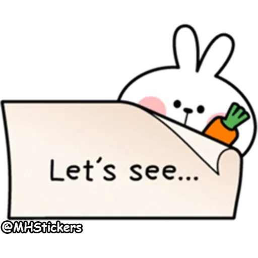 Spoiled rabbit simple talk - Sticker 24