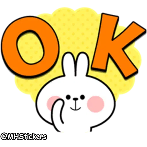 Spoiled rabbit simple talk - Sticker 23