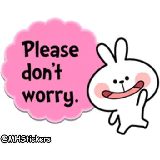 Spoiled rabbit simple talk - Sticker 30