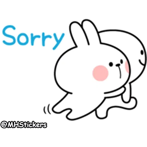 Spoiled rabbit simple talk - Sticker 13