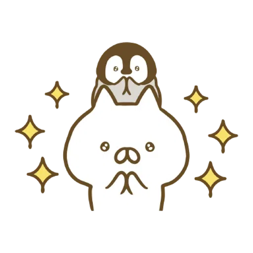 Penguin and Cat Days Moving Backgrounds - Sticker 16