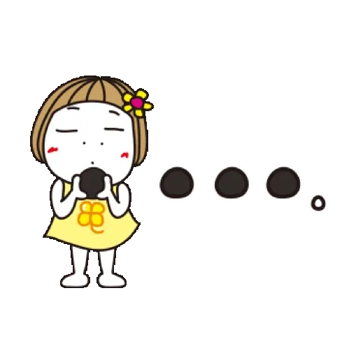 Bangs short girl collection 1 (小花妹妹, 節日) GIF* - Sticker 24