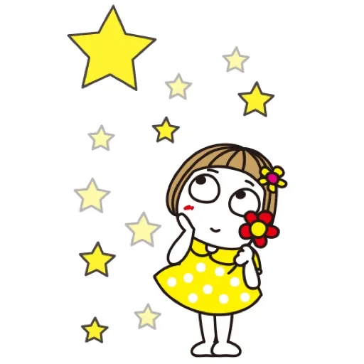 Bangs short girl collection 1 (小花妹妹, 節日) GIF* - Sticker 26