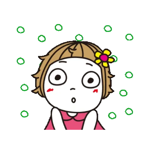 Bangs short girl collection 1 (小花妹妹, 節日) GIF* - Sticker 22