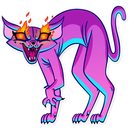 The Neon Cat - Sticker 12