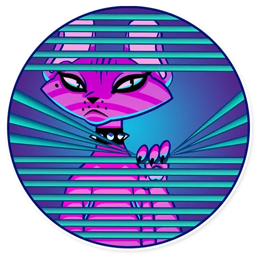 The Neon Cat - Sticker 20