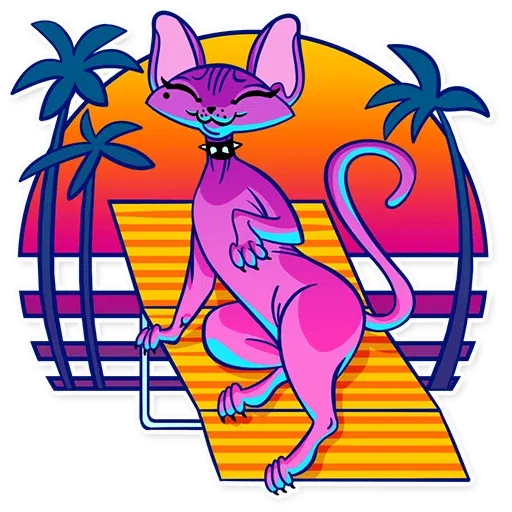 The Neon Cat - Sticker 27
