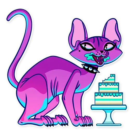 The Neon Cat - Sticker 23