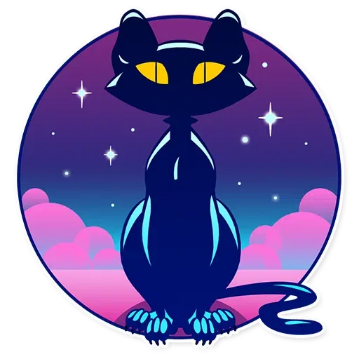 The Neon Cat - Sticker 11